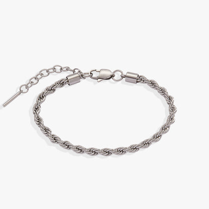Alex and Ani French Rope Stainless Adjustable Bracelet