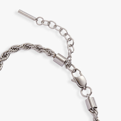 Alex and Ani French Rope Stainless Adjustable Bracelet