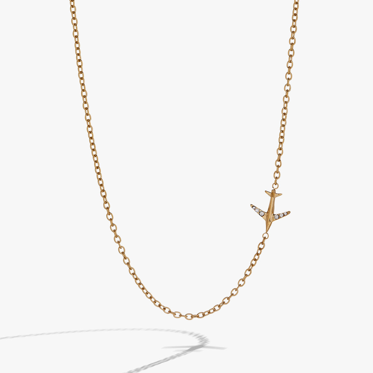 Alex and Ani Airplane Inline Necklace