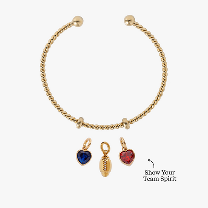 Alex and Ani New England Red, White, and Blue Fan Charm Bundle