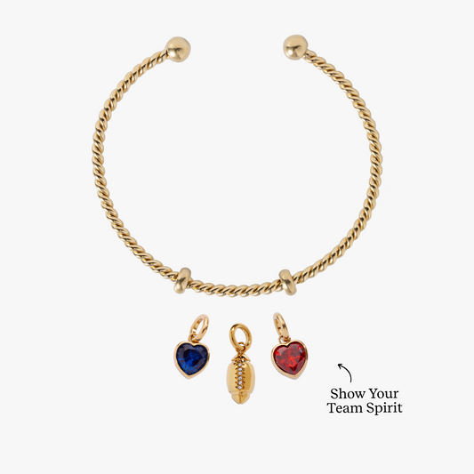 Alex and Ani New England Red, White, and Blue Fan Charm Bundle