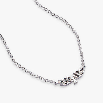 Alex and Ani Hot Wheels™ Checkered Flag Necklace