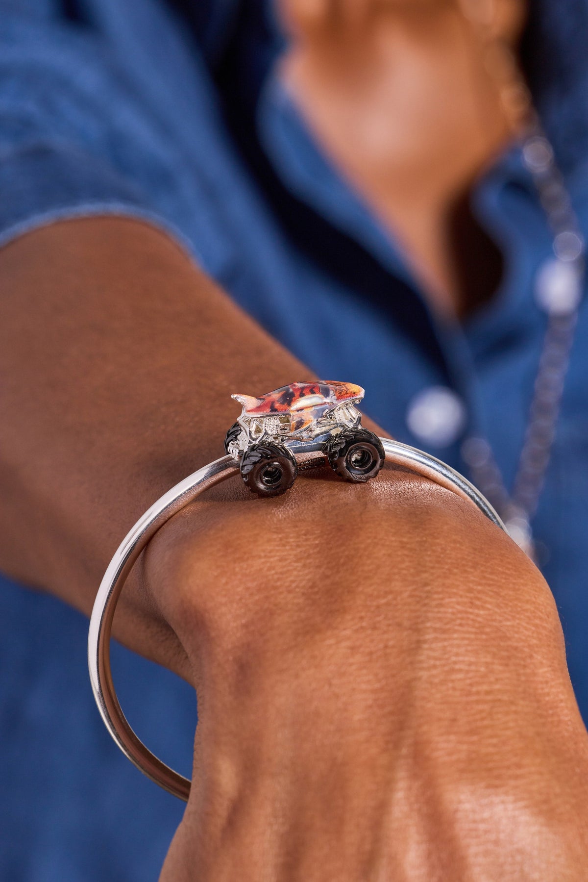 Alex and Ani Hot Wheels™ Tiger Shark Moveable Cuff