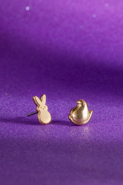 Alex and Ani PEEPS® Bunny and Chick Stud Earrings
