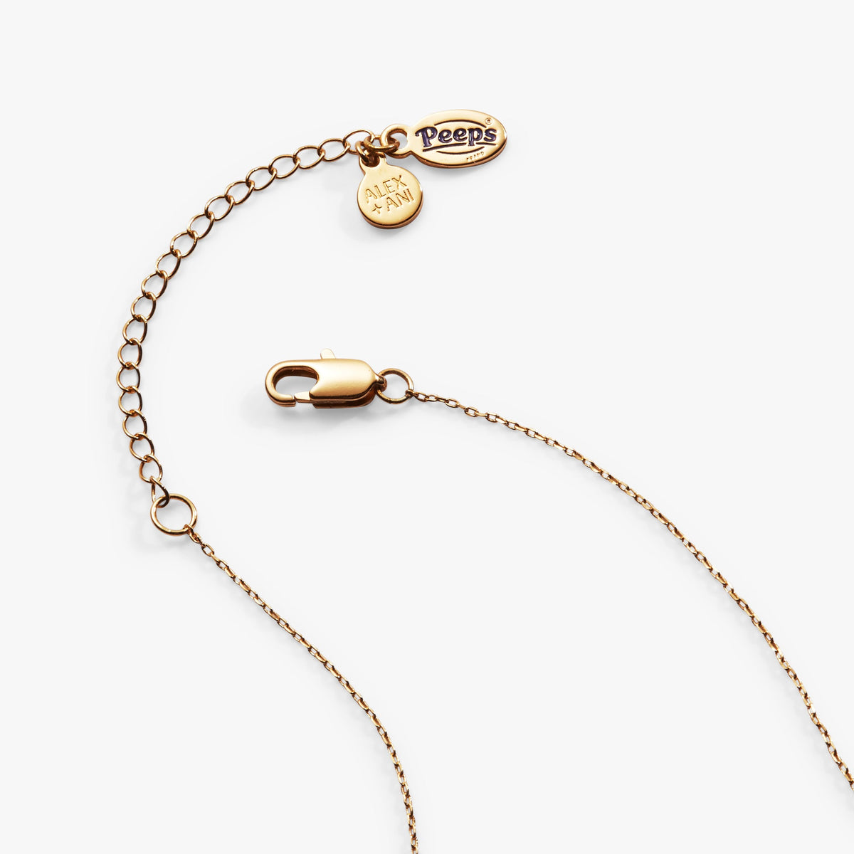 Alex and Ani PEEPS® Pink Crystal Bunny Pendant Necklace