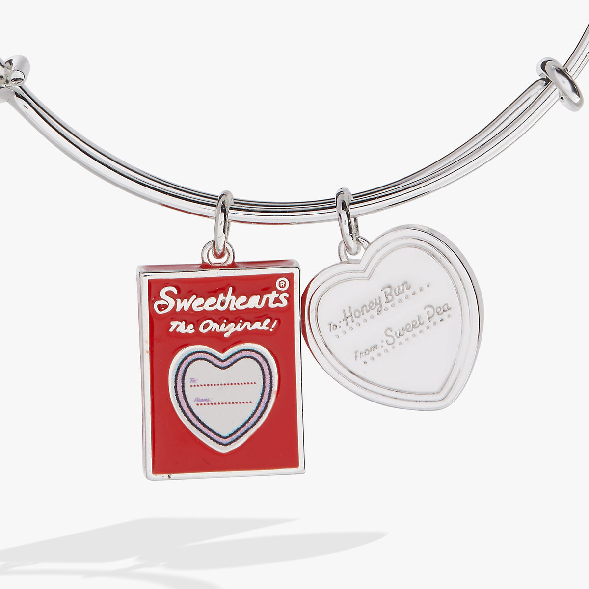 Alex and Ani Sweethearts® Box and Tag Duo Charm Bangle