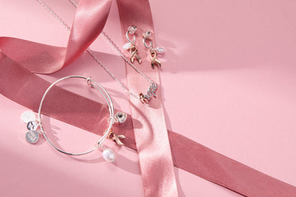 Alex and Ani Hope Breast Cancer Awareness Pink Ribbon Hope Necklace