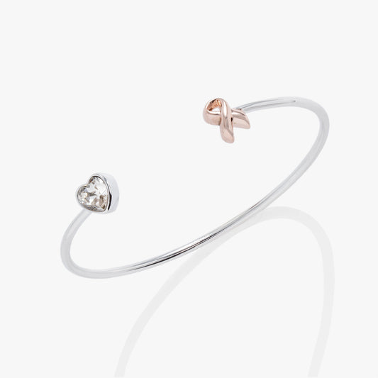 Alex and Ani Breast Cancer Awareness Pink Ribbon Flex Cuff