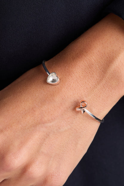 Alex and Ani Breast Cancer Awareness Pink Ribbon Flex Cuff
