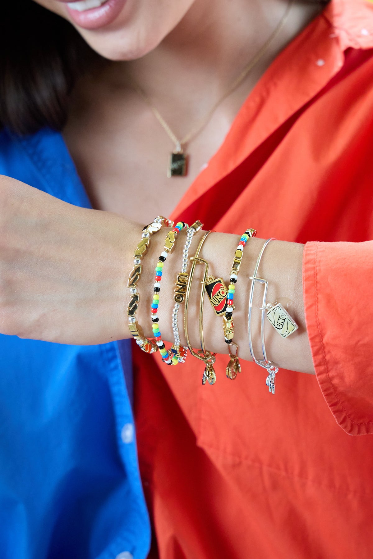 Alex and Ani UNO™ Reverse Color Beaded Stretch Bracelet