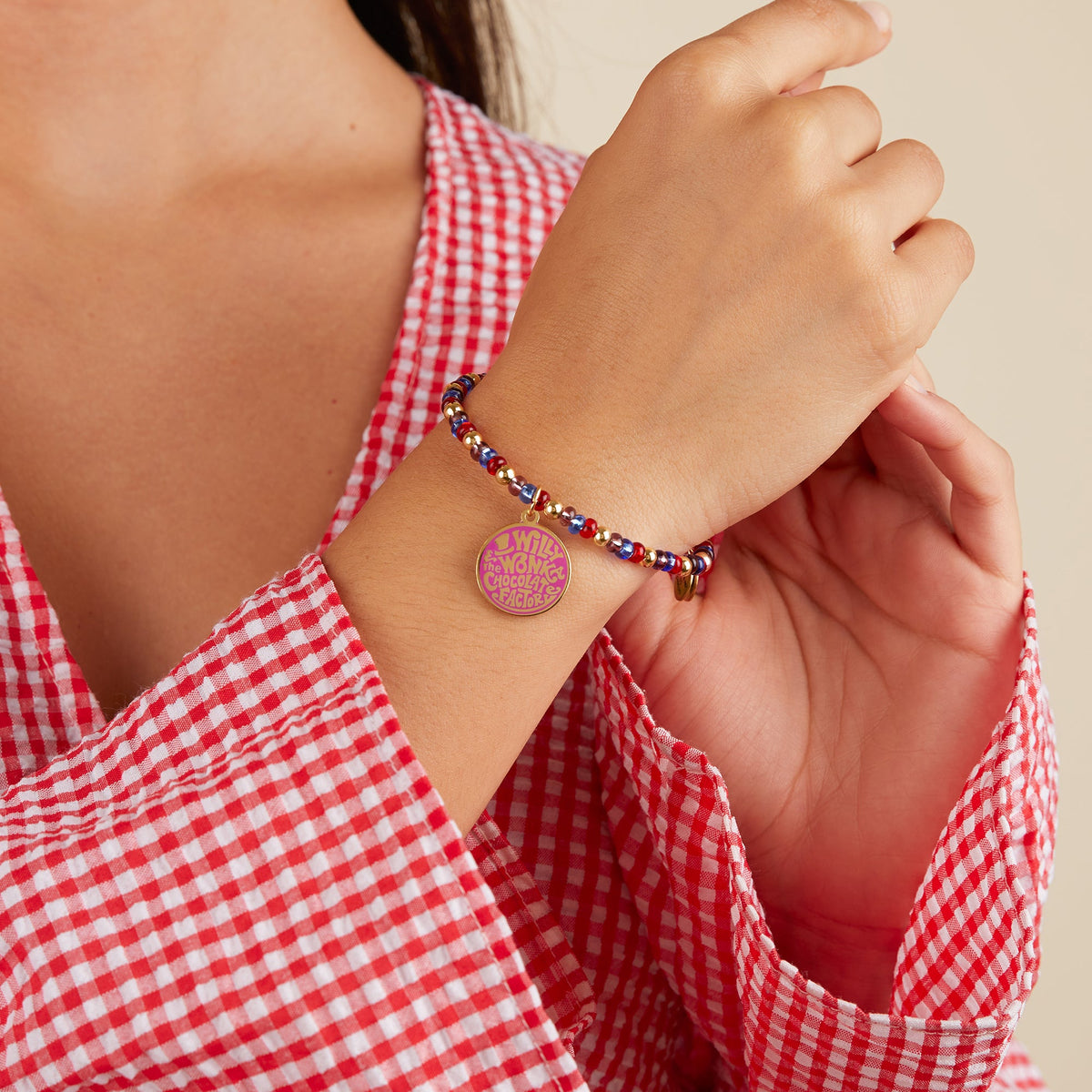 Alex and Ani Willy Wonka Chocolate Factory' Beaded Charm Bangle