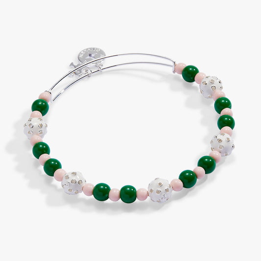 Alex and Ani Barbie™ Pickleball Beaded Charm Bangle