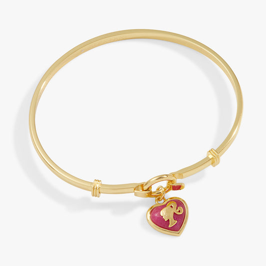 Alex and Ani Barbie™ Silhouette Heart Charm Tension Bangle
