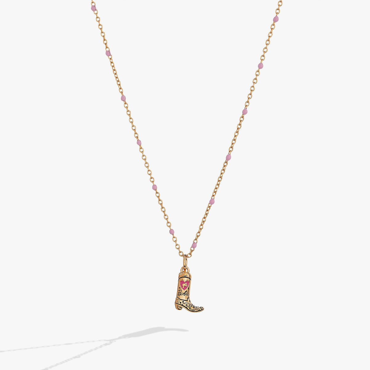 Alex and Ani Barbie™ Cowboy Boot Pendant Necklace
