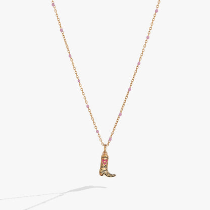 Alex and Ani Barbie™ Cowboy Boot Pendant Necklace