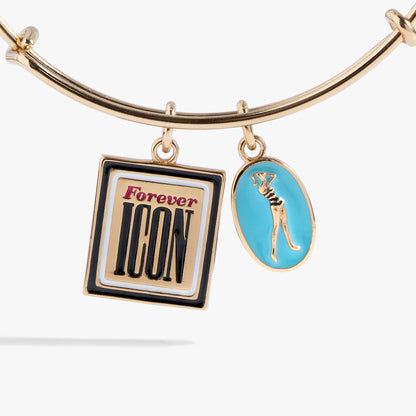 Alex and Ani Retro Barbie Duo Charm Bangle