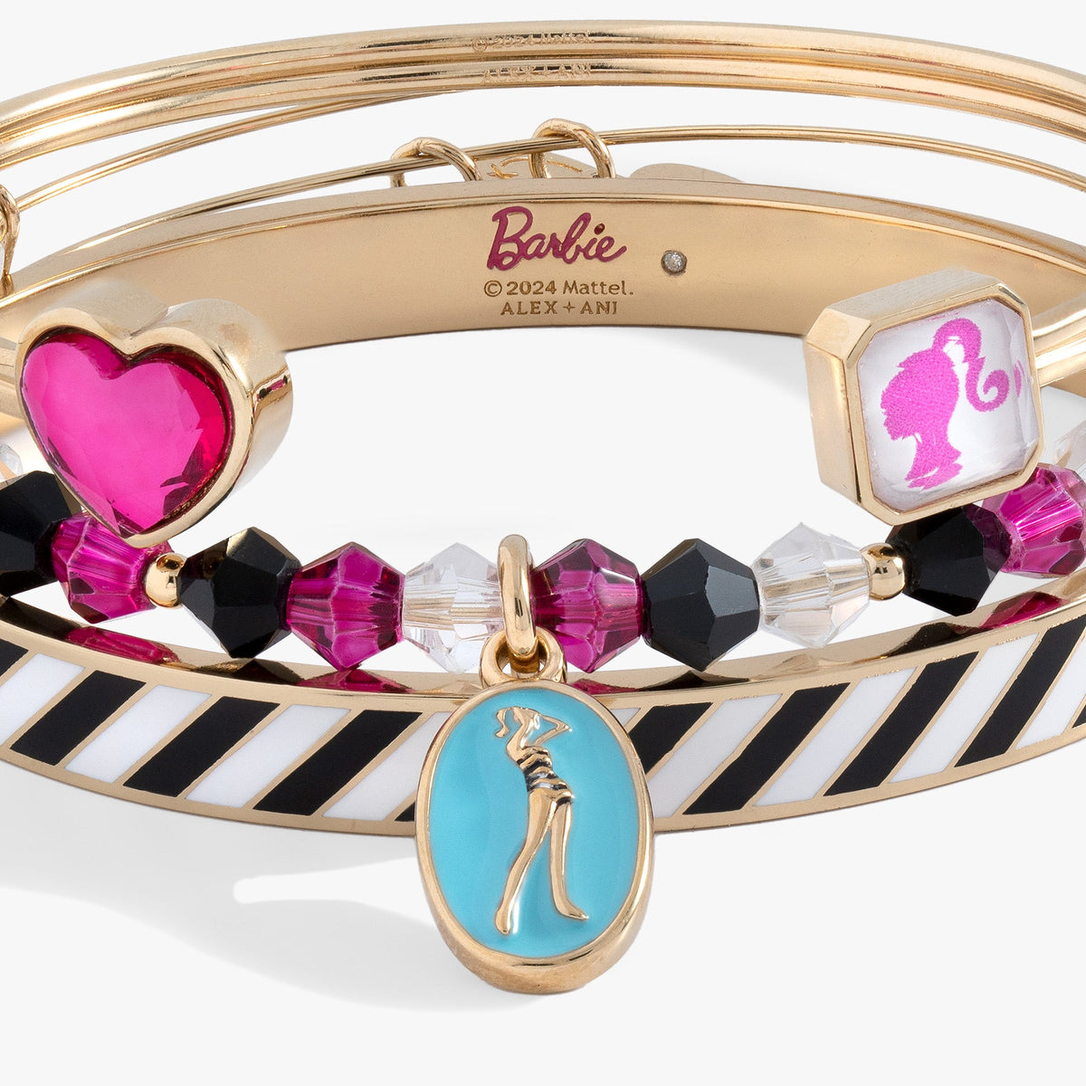 Alex and Ani Retro Barbie Bracelet Set of 3