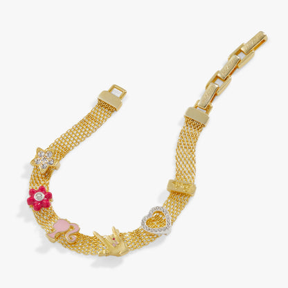 Alex and Ani Barbie™ Multicharm Mesh Chain Bracelet