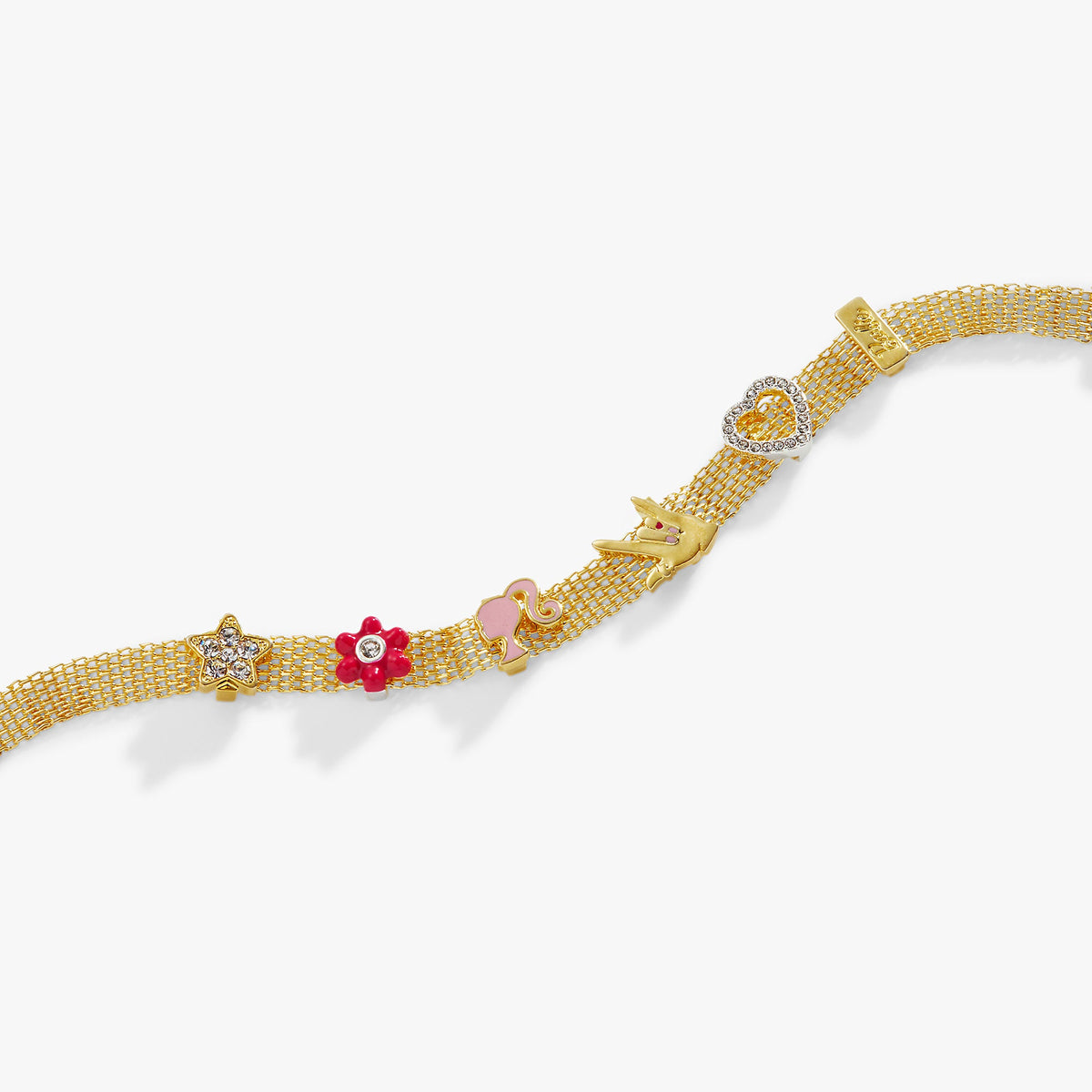 Alex and Ani Barbie™ Multicharm Mesh Chain Bracelet