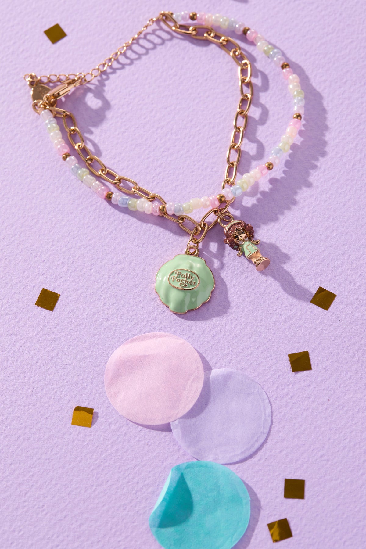 Alex and Ani Polly Pocket™ 2 Row Charm Bracelet