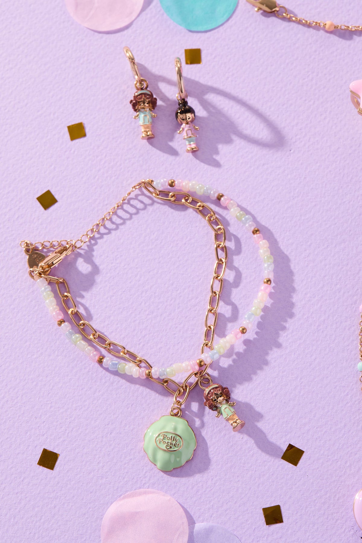 Alex and Ani Polly Pocket™ 2 Row Charm Bracelet