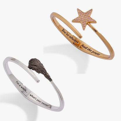 Alex and Ani The Wizard of Oz™ 'Good Witch & Bad Witch Power Cuffs' Bundle