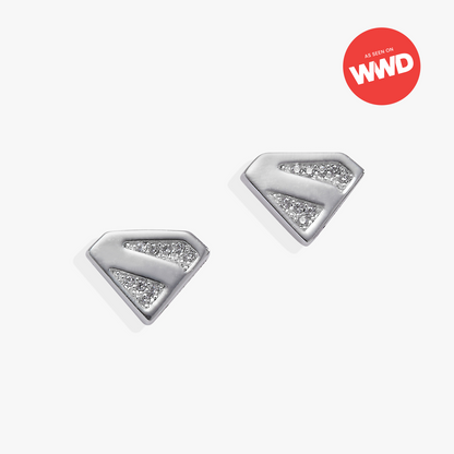 Alex and Ani SUPERMAN™ Pave Logo Stud