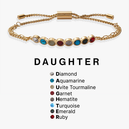 Alex and Ani Daughter Acrostic Bolo