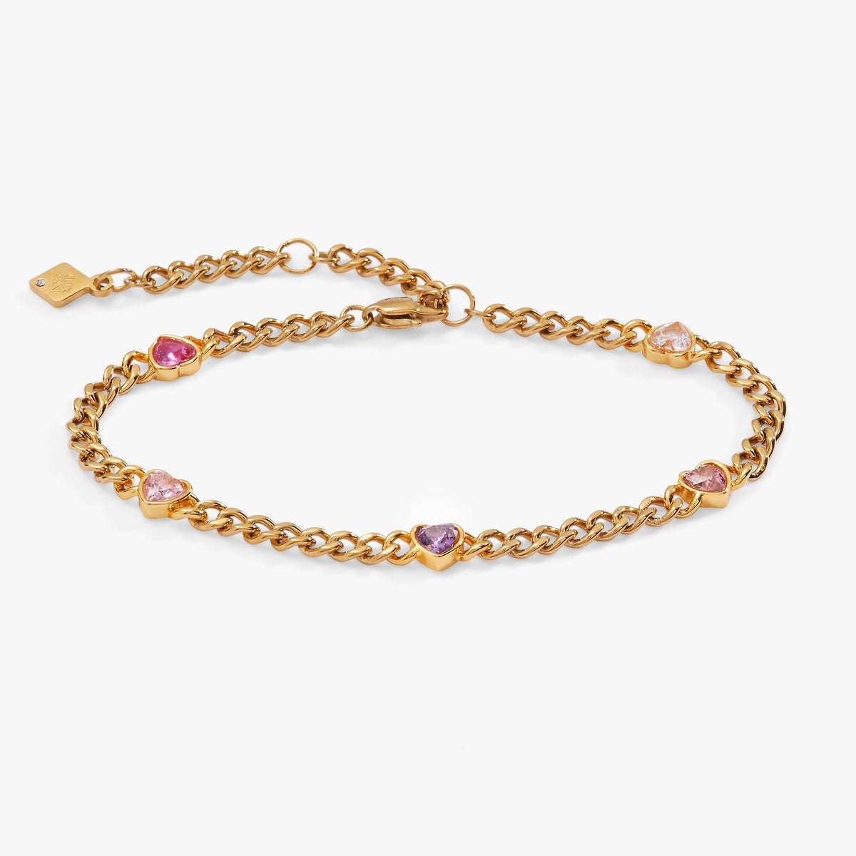 Alex and Ani Heart Curb Chain Bracelet