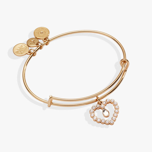 Alex and Ani Pearl Heart Bangle