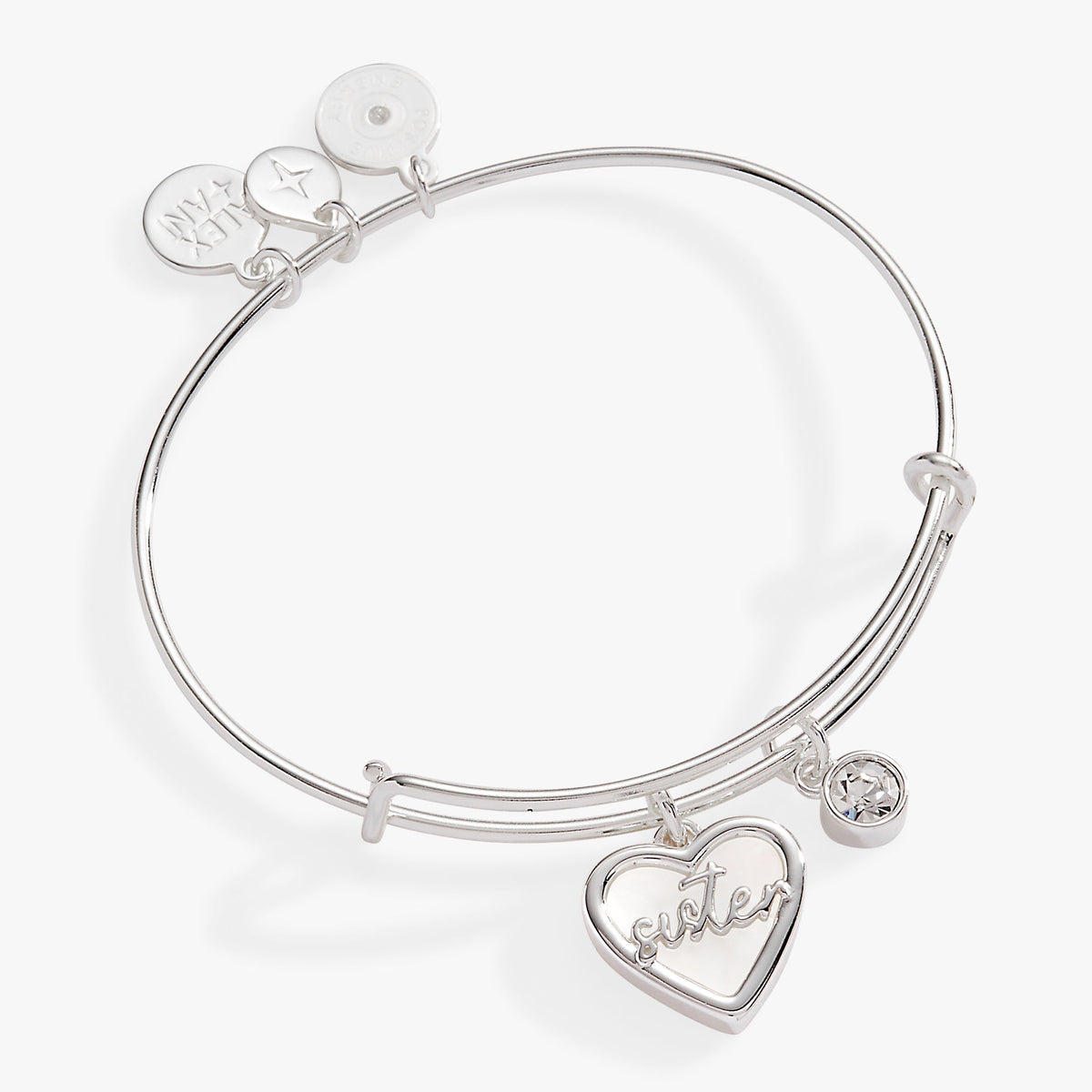 Alex and Ani Sister Mother of Pearl Bangle