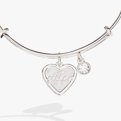 Alex and Ani Sister Mother of Pearl Bangle
