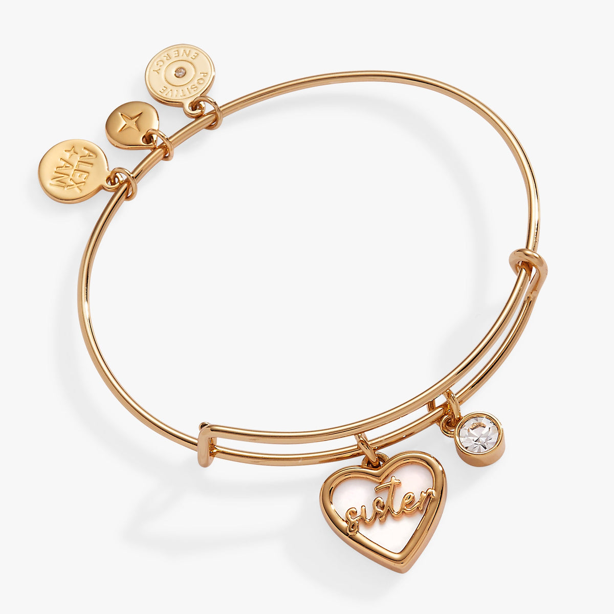 Alex and Ani Sister Mother of Pearl Bangle