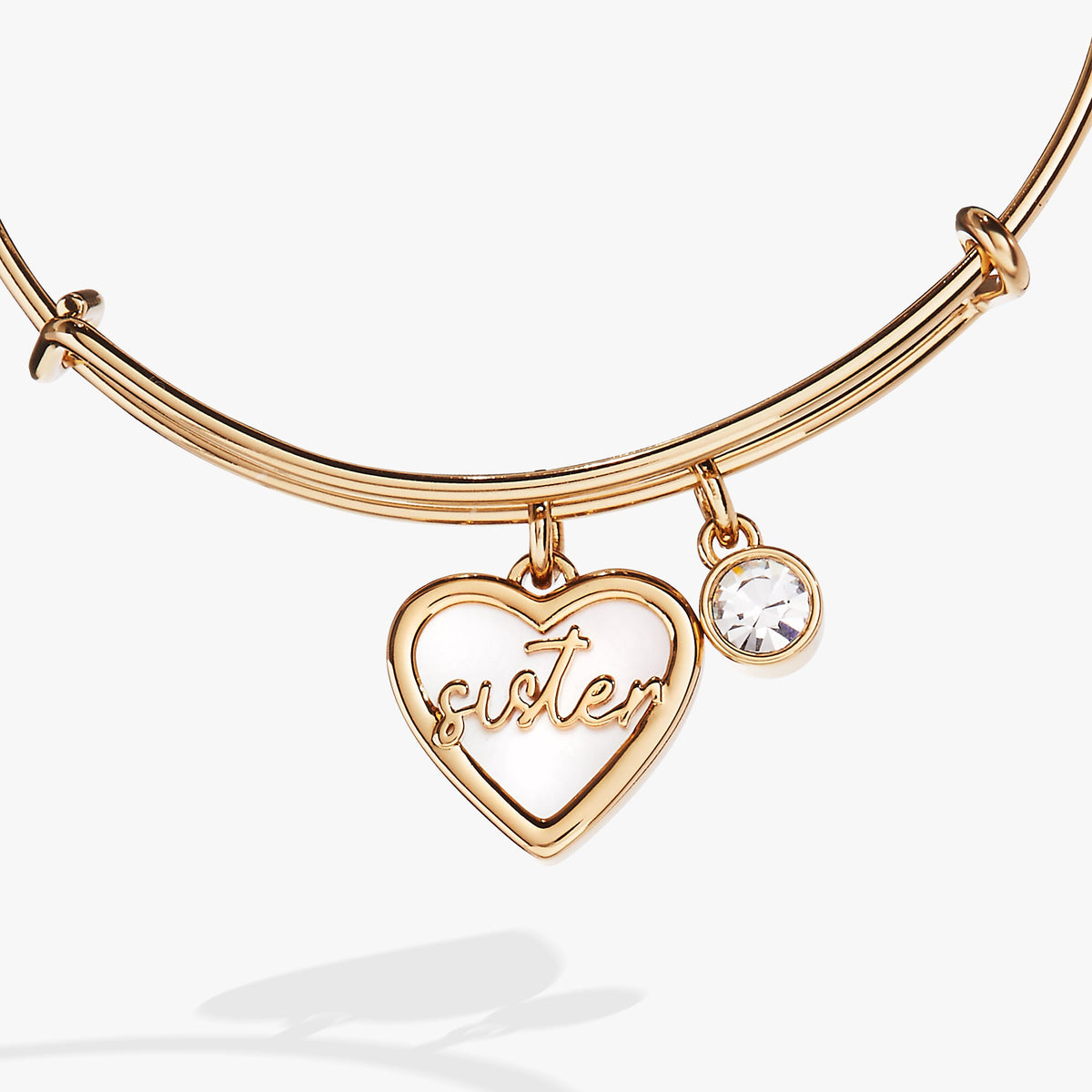 Alex and Ani Sister Mother of Pearl Bangle