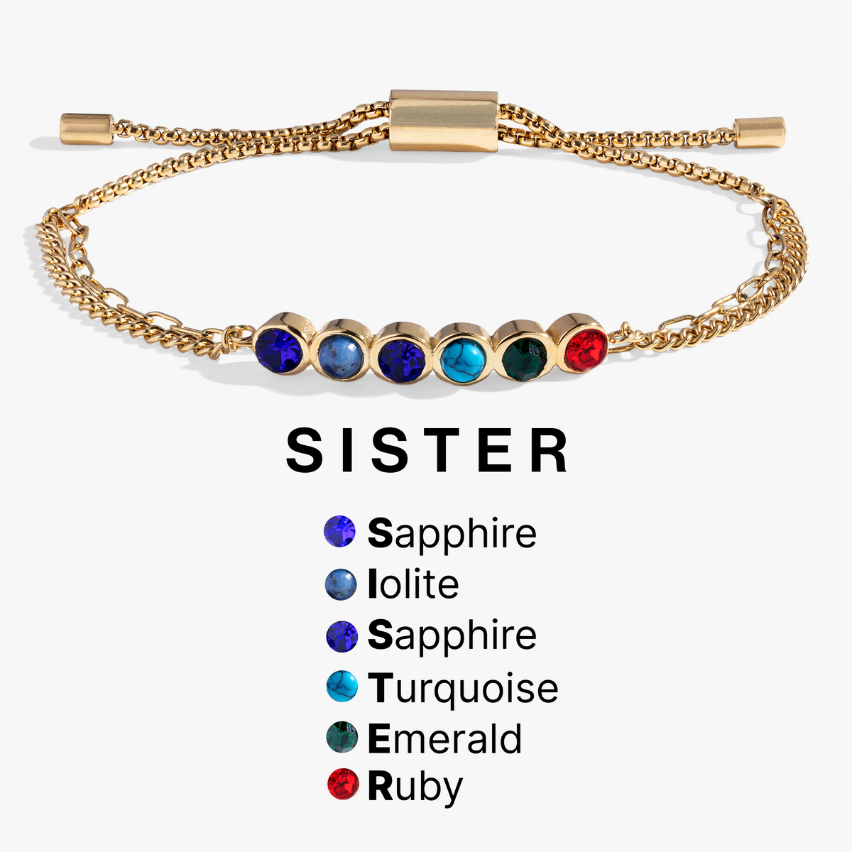 Alex and Ani Sister Acrostic Bolo