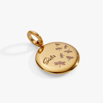 Alex and Ani Sister Dragonfly Disc Charm