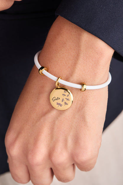 Alex and Ani Sister Dragonfly Disc Charm