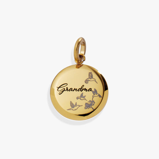 Alex and Ani Grandma Hummingbird Disc Charm