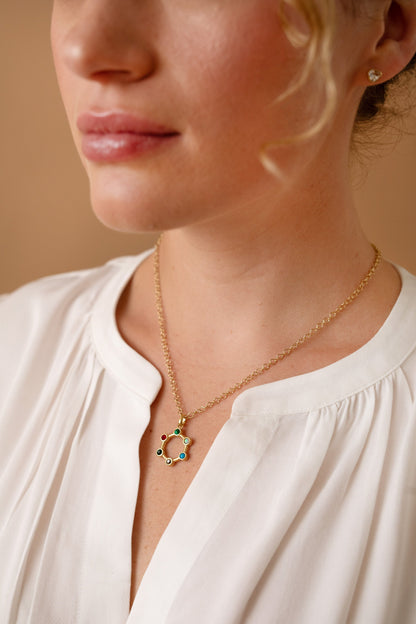 Alex and Ani Mother Crystal Necklace