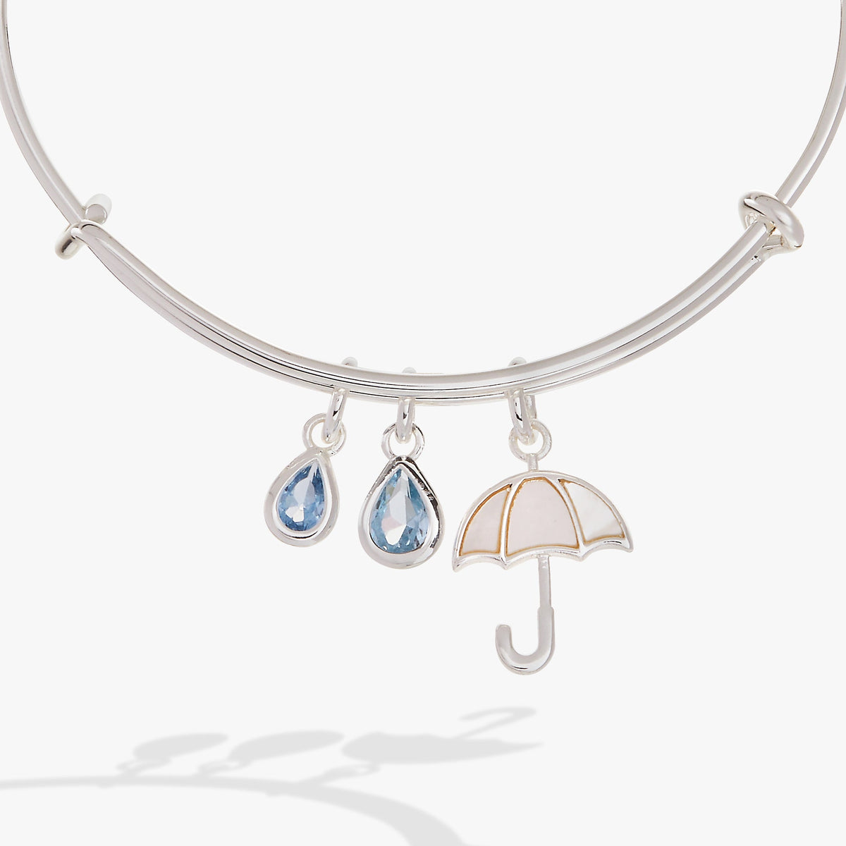 Alex and Ani Mother of Pearl Umbrella Bangle