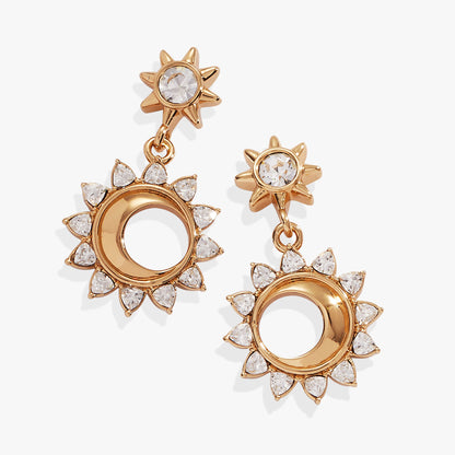 Alex and Ani Crystal Celestial Drop Earrings