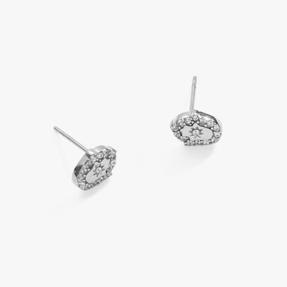 Alex and Ani Hamsa Mini Stud Earrings