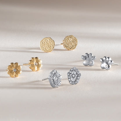 Alex and Ani Path of Life Mini Stud Earrings