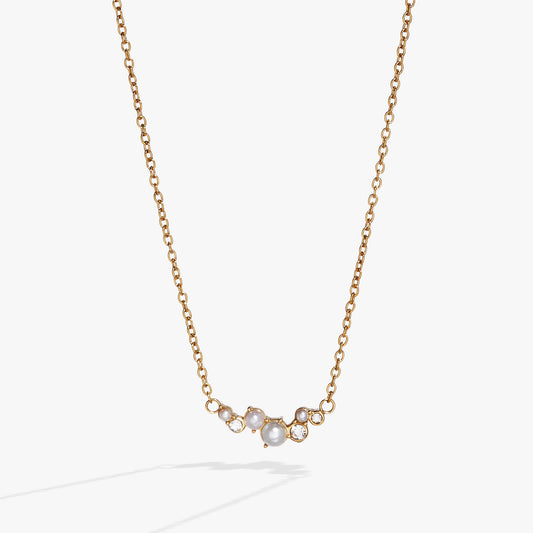 Alex and Ani Pearl & Crystal Pendant Necklace