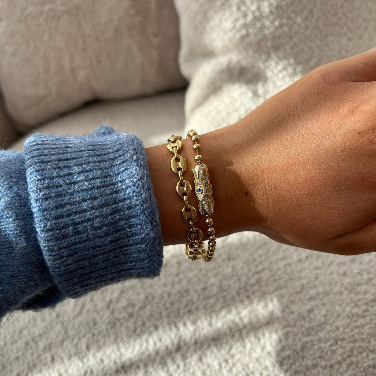 Alex and Ani Evil Eye Barrel Closure Bracelet