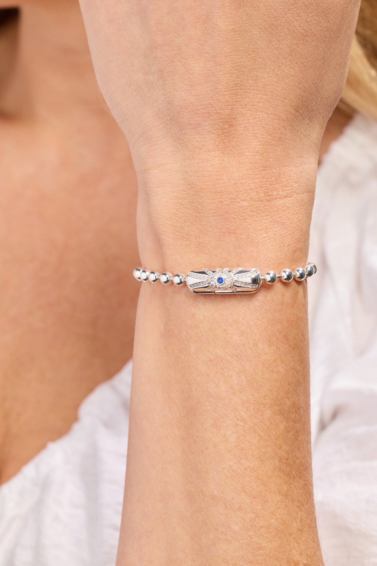 Alex and Ani Evil Eye Barrel Closure Bracelet