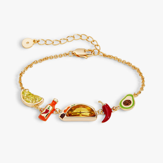 Alex and Ani Taco Inline Charm Bracelet