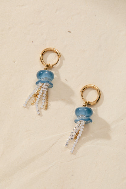 Alex and Ani Whimsical Jellyfish Huggie Hoops