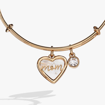 Alex and Ani Mom Mother of Pearl Bangle