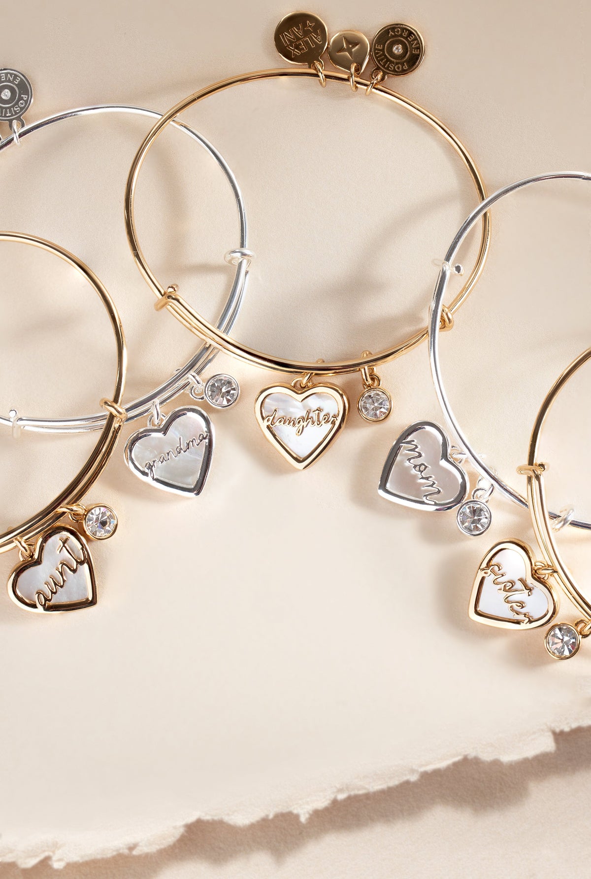 Alex and Ani Mom Mother of Pearl Bangle